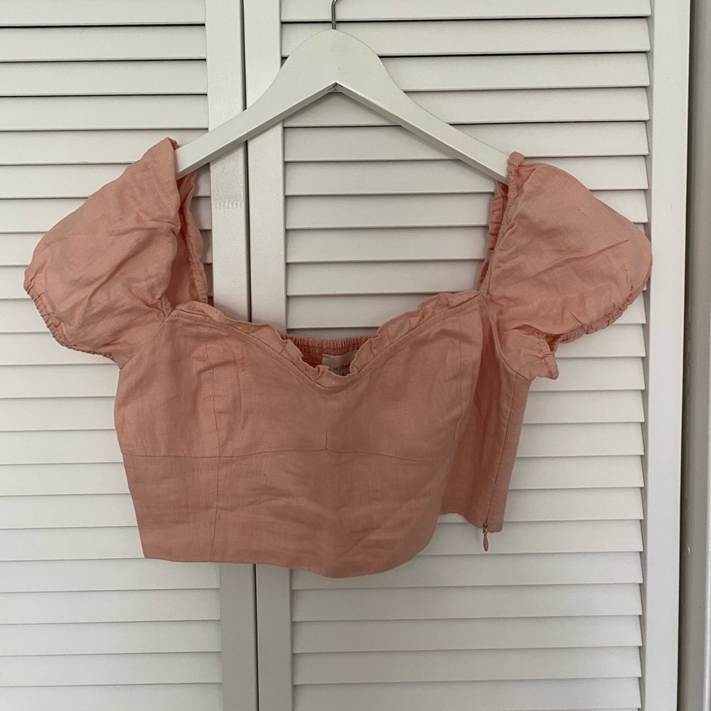 Aritizia cropped linen bustier